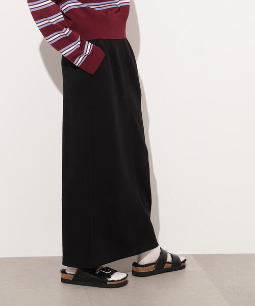 N.（N. Natural Beauty Basic）（エヌエヌナチュラルビューティーベーシック）の「スウェットライクナローマキシスカート（スカート・レディース・テラコッタ/ブラック/杢グレー・MEDIUM）」の15枚目の写真