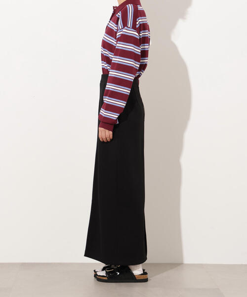 N.（N. Natural Beauty Basic）（エヌエヌナチュラルビューティーベーシック）の「スウェットライクナローマキシスカート（スカート・レディース・テラコッタ/ブラック/杢グレー・MEDIUM）」の22枚目の写真