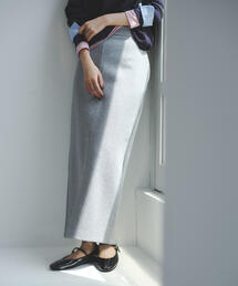 スウェットライクナローマキシスカート