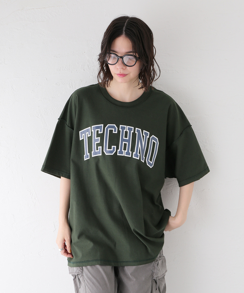 is-ness（イズネス）の「ISNESS MUSIC / イズネス ミュージック TECHNO T-SHIRT（Tシャツ/カットソー・メンズ・ネイビー/ホワイト/グリーン・FREE）」の6枚目の写真