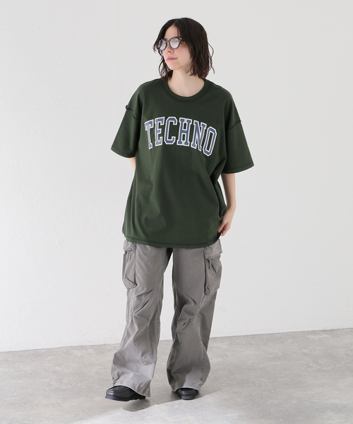 is-ness（イズネス）の「ISNESS MUSIC / イズネス ミュージック TECHNO T-SHIRT（Tシャツ/カットソー・メンズ・ネイビー/ホワイト/グリーン・FREE）」の10枚目の写真