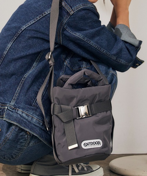OUTDOOR PRODUCTS（アウトドアプロダクツ）の「OUTDOOR PRODUCTS/アウトドアプロダクツ 2Way Belt Tote(SS) トートバッグ（トートバッグ・レディース・ブラウン/チャコール/ブラック・FREE）」の3枚目の写真