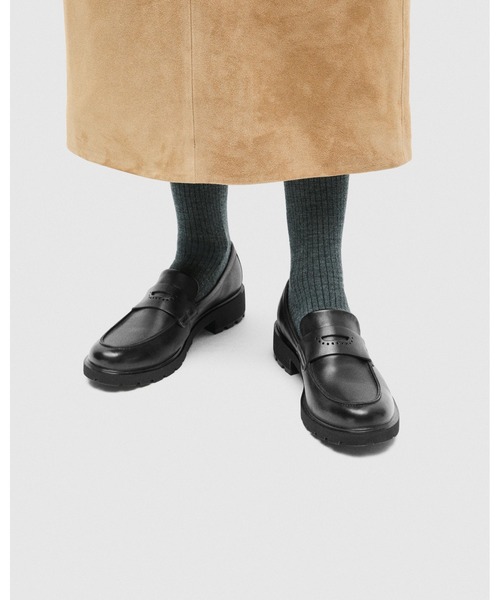 ECCO（エコー）の「軽量厚底 METROPOLE VIENNA ローファー しなやか上質カウレザー 本革（ローファー・メンズ・ブラック・36/37/38/39/35）」の5枚目の写真