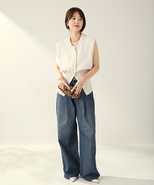 plage（プラージュ）の「R’IAM バレル DENIM パンツ（デニムパンツ・レディース・ブルー・34/36/38）」の13枚目の写真