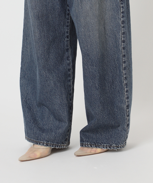 R‘IAM. Riam plage パンツ プリーツ入り R'IAM バレル DENIM パンツ（デニムパンツ）｜Plage（プラージュ