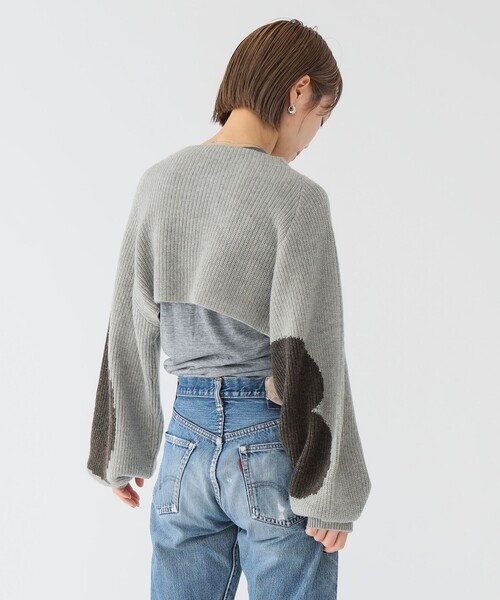 maturely（マチュアリー）の「maturely / ハート ボレロ（カーディガン/ボレロ・レディース・グレー/チャコールグレー・ONE SIZE）」の2枚目の写真