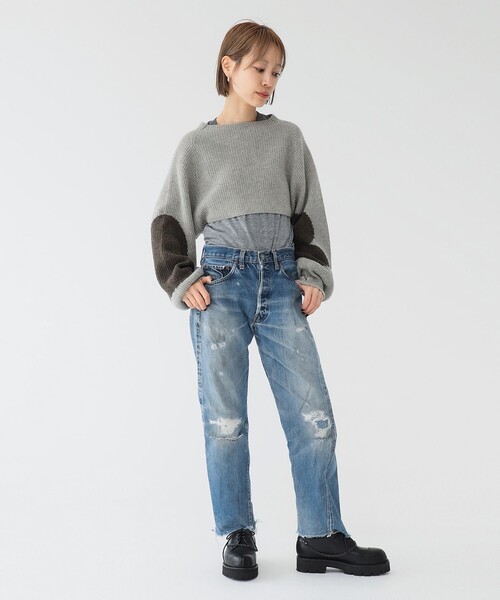 maturely（マチュアリー）の「maturely / ハート ボレロ（カーディガン/ボレロ・レディース・グレー/チャコールグレー・ONE SIZE）」の6枚目の写真