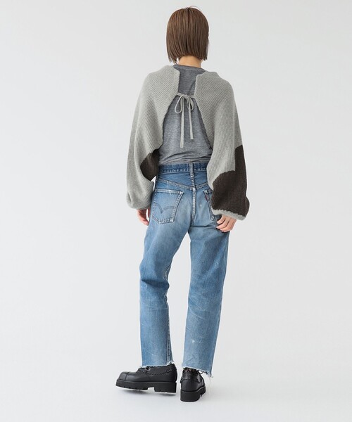 maturely（マチュアリー）の「maturely / ハート ボレロ（カーディガン/ボレロ・レディース・グレー/チャコールグレー・ONE SIZE）」の7枚目の写真