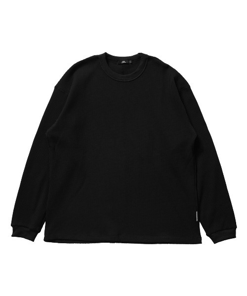 TIGORA(ティゴラ)の「ティゴラ TIGORA ワッフルロングTシャツ(Tシャツ/カットソー・メンズ・パープル/ブラック/オフホワイト/チャコールグレー/ネイビー・S/M/L/LL/3L)」の19枚目の写真