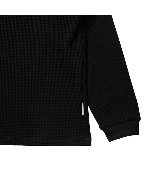TIGORA(ティゴラ)の「ティゴラ TIGORA ワッフルロングTシャツ(Tシャツ/カットソー・メンズ・パープル/ブラック/オフホワイト/チャコールグレー/ネイビー・S/M/L/LL/3L)」の22枚目の写真
