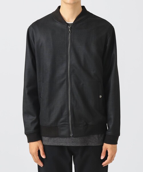 BEAMS HEART（ビームスハート）の「ヘリンボーン フェイクスエード MA-1（MA-1・メンズ・チャコールグレー/ブラウン・S/M/L）」の11枚目の写真