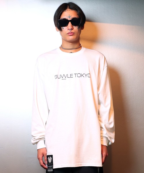[W] by VIRGOwearworks（ダブリューバイヴァルゴウェアーワークス）の「Duvvle(W) tokyo girl（Tシャツ/カットソー・メンズ・ホワイト/ブラック・MEDIUM/LARGE/X-LARGE/XX-LARGE）」の4枚目の写真