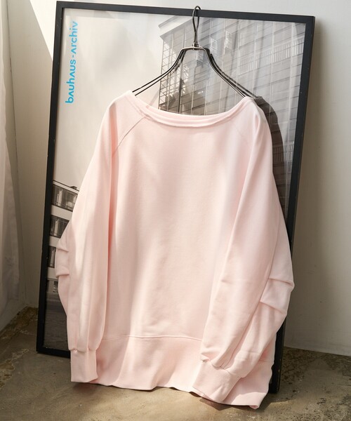 限定展開 ボートネック ビックシルエット 裏毛 スウェット（スウェット