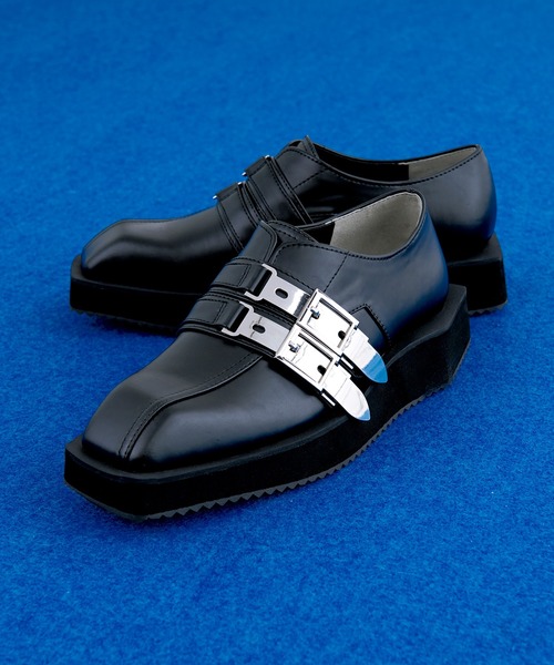 セール】メタルバックルデザインローファー（ローファー）｜Ellno