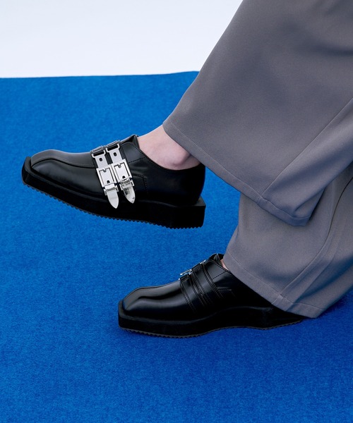 Ellno Loset（エルノロゼット）の「メタルバックルデザインローファー（ローファー・メンズ・ブラック・X-SMALL/SMALL/MEDIUM/LARGE/X-LARGE）」の14枚目の写真