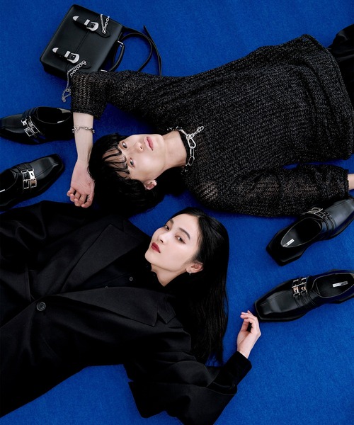 Ellno Loset（エルノロゼット）の「メタルバックルデザインローファー（ローファー・メンズ・ブラック・X-SMALL/SMALL/MEDIUM/LARGE/X-LARGE）」の3枚目の写真