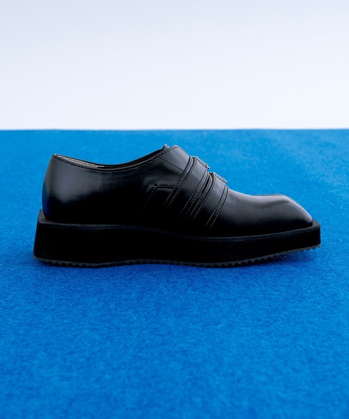 Ellno Loset（エルノロゼット）の「メタルバックルデザインローファー（ローファー・メンズ・ブラック・X-SMALL/SMALL/MEDIUM/LARGE/X-LARGE）」の9枚目の写真