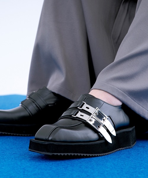 Ellno Loset（エルノロゼット）の「メタルバックルデザインローファー（ローファー・メンズ・ブラック・X-SMALL/SMALL/MEDIUM/LARGE/X-LARGE）」の18枚目の写真