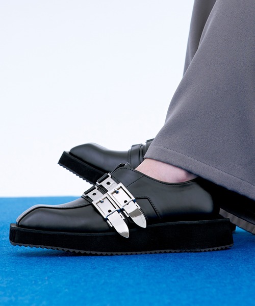 Ellno Loset（エルノロゼット）の「メタルバックルデザインローファー（ローファー・メンズ・ブラック・X-SMALL/SMALL/MEDIUM/LARGE/X-LARGE）」の19枚目の写真