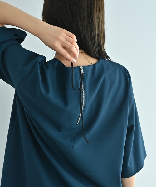 STYLE DELI(スタイルデリ)の「【Kana Oyama×BLK001】セットアップトップス(Tシャツ/カットソー・レディース・ブラック/ネイビー/ブルーグリーン・FREE)」の9枚目の写真