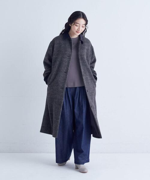 conges payes ADIEU TRISTESSE（コンジェ ペイエ アデュートリステス）の「コットンミラノリブモックネックプルオーバー（ニット/セーター・レディース・グレー/ブラック/イエロー・FREE）」の10枚目の写真