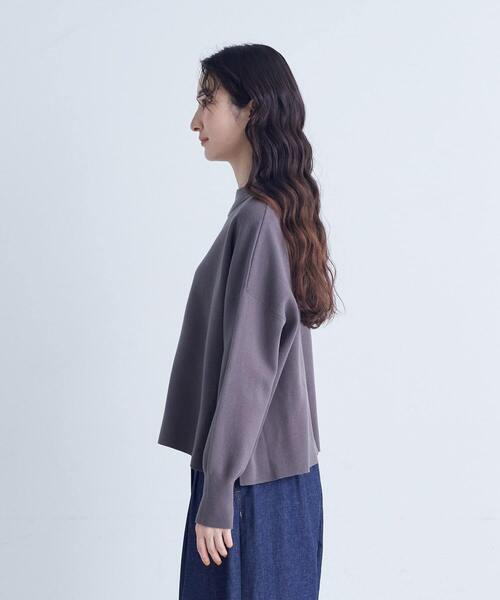 conges payes ADIEU TRISTESSE（コンジェ ペイエ アデュートリステス）の「コットンミラノリブモックネックプルオーバー（ニット/セーター・レディース・グレー/ブラック/イエロー・FREE）」の16枚目の写真