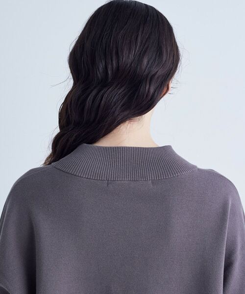 conges payes ADIEU TRISTESSE（コンジェ ペイエ アデュートリステス）の「コットンミラノリブモックネックプルオーバー（ニット/セーター・レディース・グレー/ブラック/イエロー・FREE）」の19枚目の写真