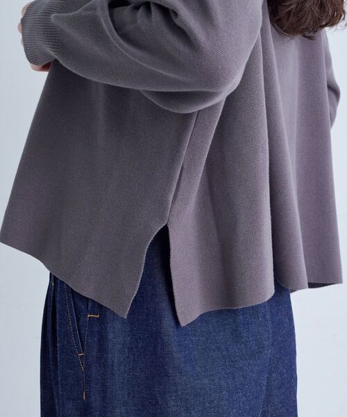 conges payes ADIEU TRISTESSE（コンジェ ペイエ アデュートリステス）の「コットンミラノリブモックネックプルオーバー（ニット/セーター・レディース・グレー/ブラック/イエロー・FREE）」の21枚目の写真