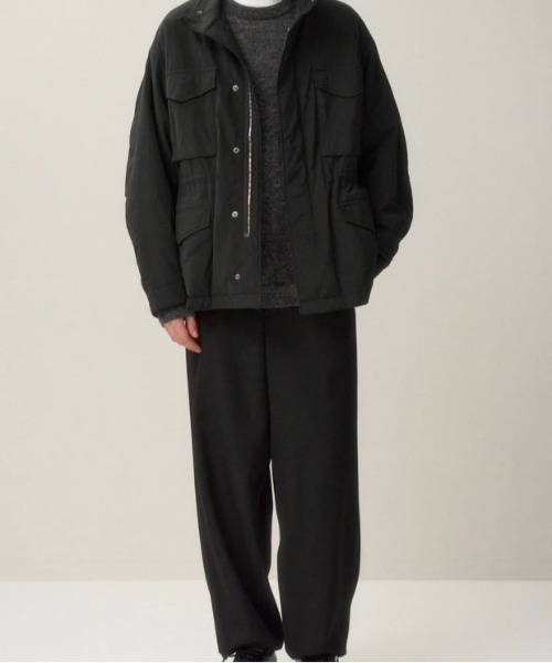 ATON(エイトン)の「ATON (エイトン) BACK SATIN | UTILITY PANTS(その他パンツ・メンズ・ブラック・4/6/2)」の5枚目の写真