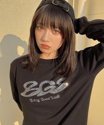 BGL（ビージーエル）の「RHINESTONE LOGO LS TEE（Tシャツ/カットソー）」