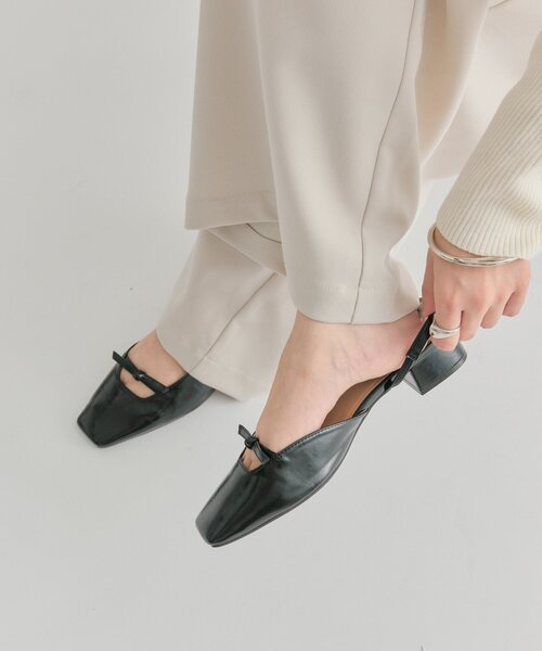 mystic（ミスティック）の「スクエアトゥリボンパンプス（パンプス・レディース・シルバー/ブラック・37/36/38）」の3枚目の写真