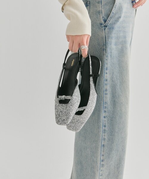 mystic（ミスティック）の「スクエアトゥリボンパンプス（パンプス・レディース・シルバー/ブラック・37/36/38）」の15枚目の写真