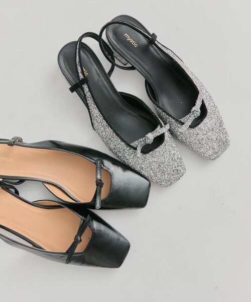 mystic（ミスティック）の「スクエアトゥリボンパンプス（パンプス・レディース・シルバー/ブラック・37/36/38）」の16枚目の写真