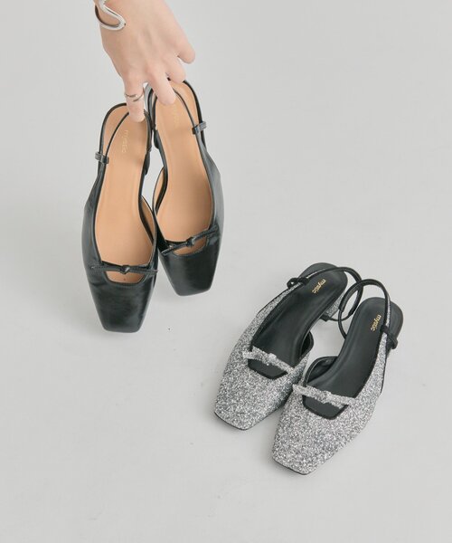 mystic（ミスティック）の「スクエアトゥリボンパンプス（パンプス・レディース・シルバー/ブラック・37/36/38）」の18枚目の写真