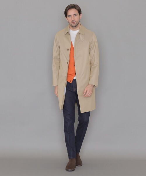 MACKINTOSH LONDON(マッキントッシュ ロンドン)の「【WEB・一部店舗限定】【DUNFORD】スビンコットンポリエステルギャバジンステンカラーコート(トレンチコート・メンズ・ベージュ系その他/ネイビー・38/40/42/36)」の4枚目の写真