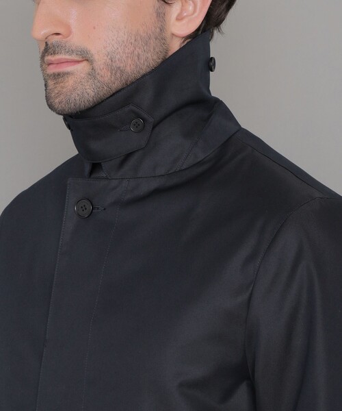 MACKINTOSH LONDON(マッキントッシュ ロンドン)の「【WEB・一部店舗限定】【DUNFORD】スビンコットンポリエステルギャバジンステンカラーコート(トレンチコート・メンズ・ベージュ系その他/ネイビー・38/40/42/36)」の8枚目の写真