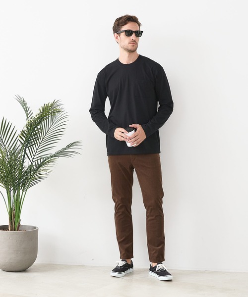 LB/S (エルビーエス)の「【汗染みの目立ちにくいTシャツ ZEROSTAIN/ゼロステイン】クルーネック 胸ポケットロンT 防汚 UVカット(Tシャツ/カットソー・メンズ・杢グレー/ブラック/ホワイト・MEDIUM/LARGE/X-LARGE)」の17枚目の写真