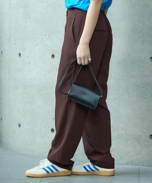 SOFFITTO(ソフィット)の「《2WAYストレッチ・紫外線防止・接触冷感》トラックパンツ(その他パンツ・レディース・ブラウン/ブラック・S/M/SS)」の4枚目の写真