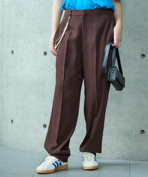 SOFFITTO(ソフィット)の「《2WAYストレッチ・紫外線防止・接触冷感》トラックパンツ(その他パンツ・レディース・ブラウン/ブラック・S/M/SS)」の7枚目の写真