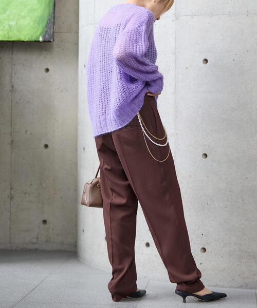 SOFFITTO(ソフィット)の「《2WAYストレッチ・紫外線防止・接触冷感》トラックパンツ(その他パンツ・レディース・ブラウン/ブラック・S/M/SS)」の8枚目の写真