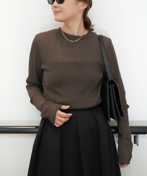 Deuxieme Classe TOTAN Sheer Tシャツ Deuxieme Classe tシャツ TOTAN Sheer Tシャツ レディース