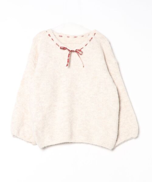 チェックリボンニット（ニット/セーター）｜TITTY&CO.（ティティー