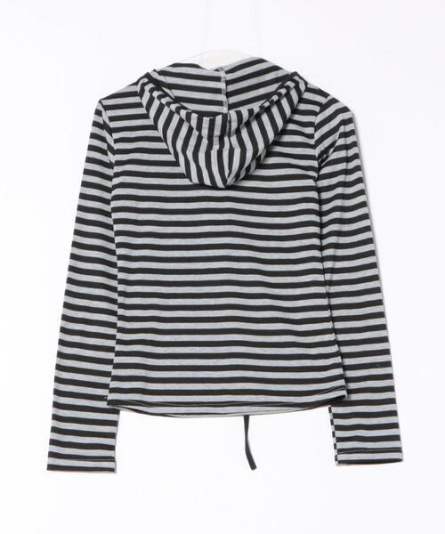 almo(アルモ)の「【LAMPOON】ボーダーヘンリーネックカットソー(Tシャツ/カットソー・レディース・ブラック・SMALL/MEDIUM/LARGE)」の12枚目の写真