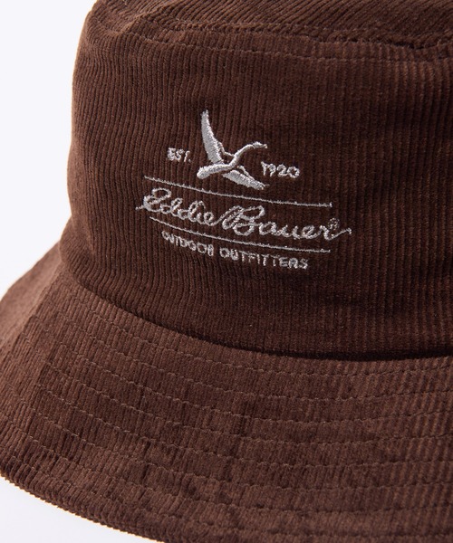 Eddie Bauer(エディーバウアー)の「コーデュロイ ロゴ バケットハット(ハット・メンズ・カーキ/ダークネイビー/ブラウン・F)」の7枚目の写真