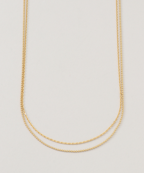 plage(プラージュ)の「MARIHA / マリハ Silent Rain NECKLACE DOUBLE ネックレス 40cm(ネックレス・レディース・ゴールド・FREE)」の1枚目の写真