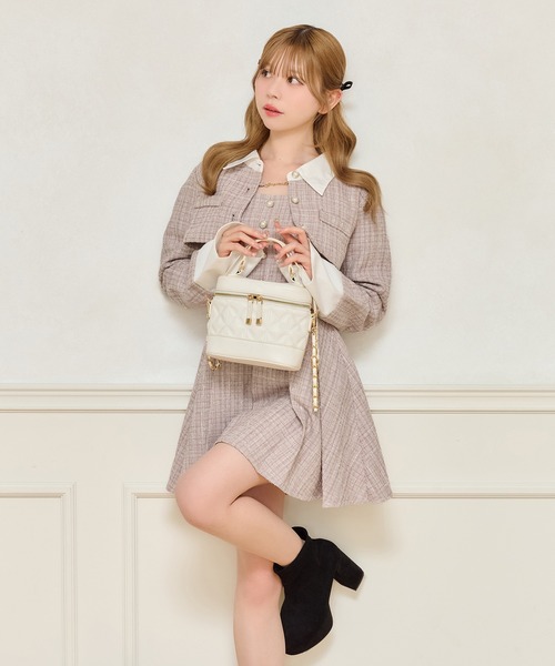 セット着用可能】ツイードミニワンピース（ワンピース）｜apres