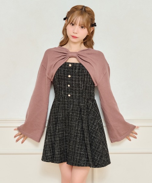 セット着用可能】ツイードミニワンピース（ワンピース）｜apres jour
