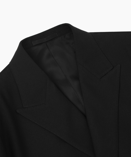 LAD MUSICIAN（ラッドミュージシャン）の「WOOL GABARDINE DOUBLE BREASTED JACKET（テーラードジャケット・メンズ・ブラック・42/44/46）」の4枚目の写真