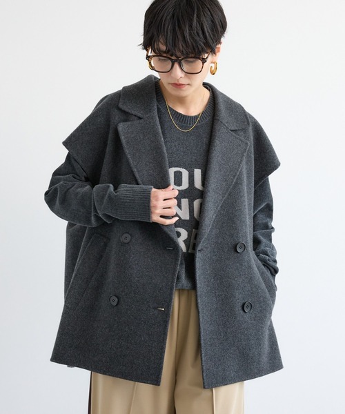 ほぼ新品＊BARNYARDSTORM スリーブストラップコート 上品見え 大人 ほぼ新品＊BARNYARDSTORM スリーブストラップコート 上品見え 大人