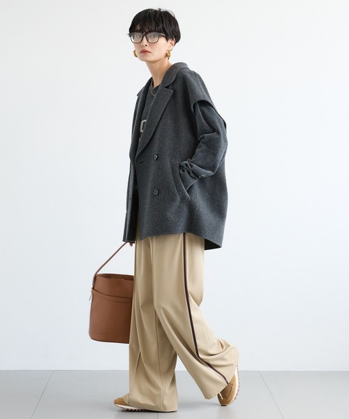 BARNYARDSTORM（バンヤードストーム）の「BARNYARDSTORM / ダブルウールジレ /JAPAN FABRIC（ベスト・レディース・ベージュ/チャコール・FREE）」の15枚目の写真